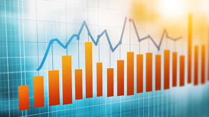 Tradeoffs illustrated a glowing bar graph analysis in digital finance insights