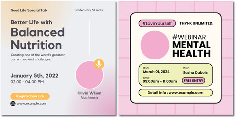 Join our webinar series for balanced nutrition and mental health insights