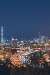 Fototapeta premium Nightscape of Hong Kong 