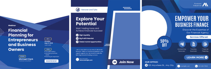 Obraz premium Financial Planning Webinar: Empowering Entrepreneurs for Business Success