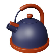 Kettle 3D Illustration
