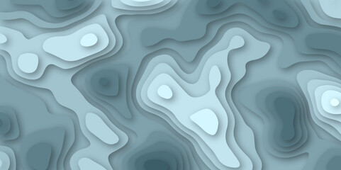 3D abstract background with paper cut shape. Colorful carving art. 3d papercut geometric shape topography map release.