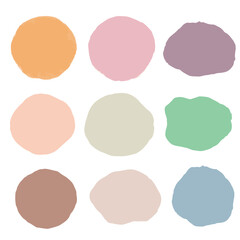 set of watercolor paint splashes