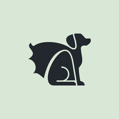 superman dog logo type