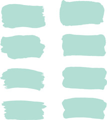 set of watercolor paint splashes