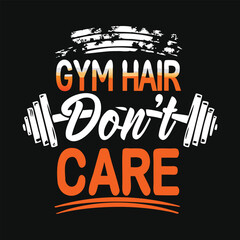 Strong Gym Hair Don’t Care Design