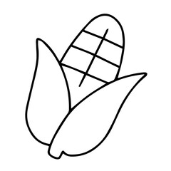 20 Vegetarian Food Icons | Flat Thin Line Style Vector Set