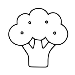 20 Vegetarian Food Icons | Flat Thin Line Style Vector Set