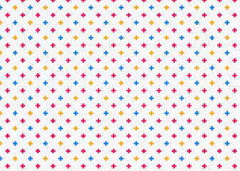 背景 タイル ドットのような十字模様