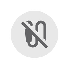 External Microphone Off Icon (Filled)