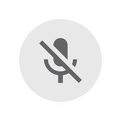 Microphone Off Icon (Filled)