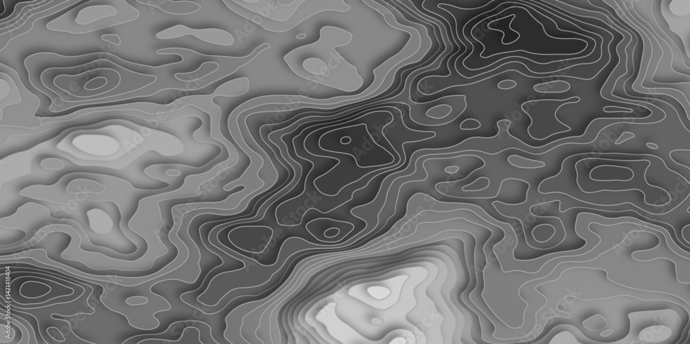 Poster the black on white contours vector topography stylized height of the lines. the concept of a conditi