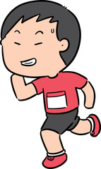 Illustration of man running
