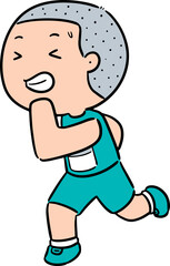 Illustration of man running
