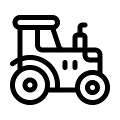Tractor Line Icon. Single icon, line vector icon