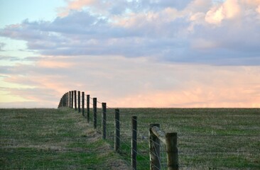 Sunset on farm on Mornington Peninsula