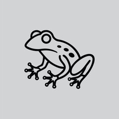 Frog Iconic Illustration design.