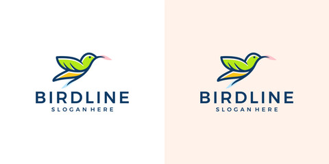 bird nest logo vector icon illustration colorful	