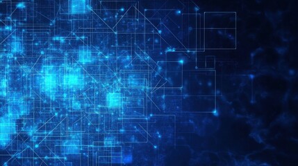 Obraz premium Intricate network of digital connections illustrates complex data flow.