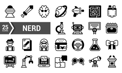25 Nerd Icons for Website and App Design.
