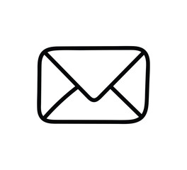 hand draw doodle envelopes icon. Love letters. Valentine's day icons