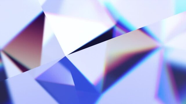 Abstract 3d render, colorful background animation with reeded glass effect, 4k seamless looped video