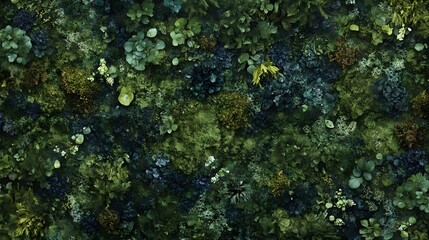 Lush Moss Growth on a Wall Creating a Natural Green Oasis