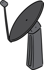 Illustration of satellite dish
