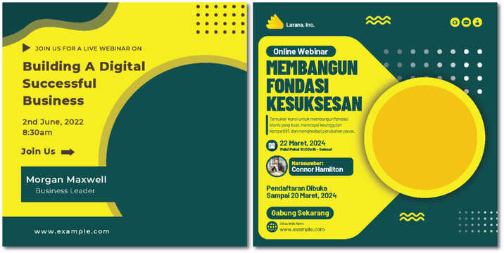 Engaging webinar promoting building a digital and successful business foundation