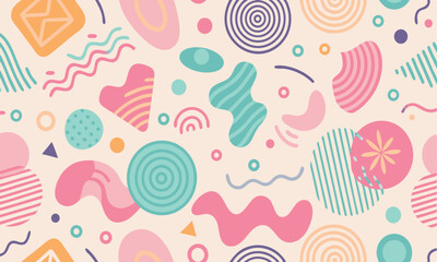 Colorful abstract geometric pattern design