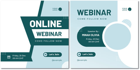 Engaging Webinar Promo: Modern Design for Online Conference Promotion