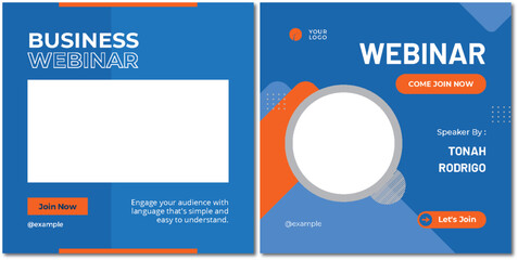 Engaging Business Webinar Promotion with Modern Design Elements