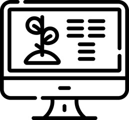 monitor illustration on a white background    