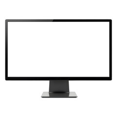 Naklejka premium Modern Desktop Monitor with a Black Frame