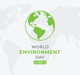 World Environment day earth concept design illustration.
