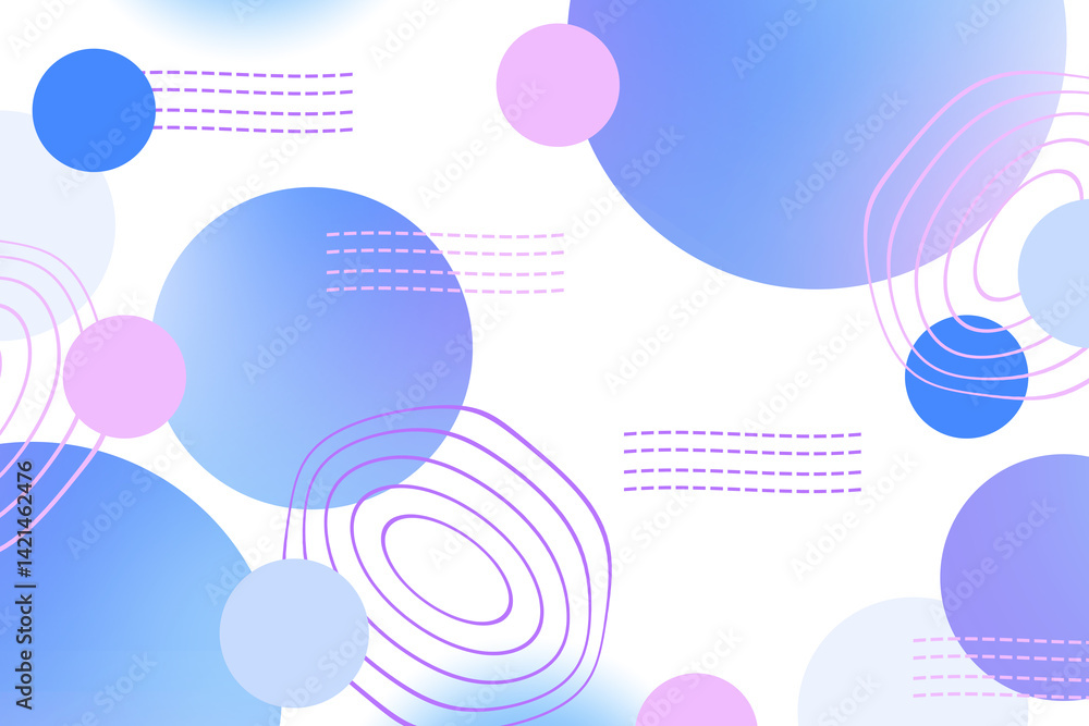 Poster abstract geometric background gradient soft light blue purple with line for graphic business backgro