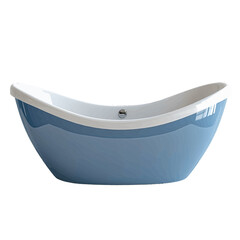 Volumetric illustration of a modern bathtub showcasing a unique design and elegant curves for contemporary bathrooms