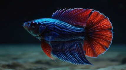 Fototapeta premium the beauty of betta fish in aquarium
