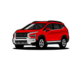Fototapeta premium vector vehicle suv car illustration