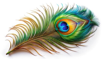 Obraz premium Peacock Feather Wall Art, Silhouette, Elegant Home Decor, Vibrant Colors, Bird Feather Artwork, Stunning Details