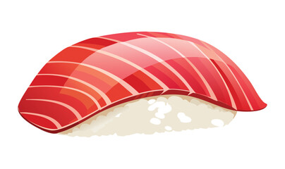 Tuna Sushi - Vector Illustration