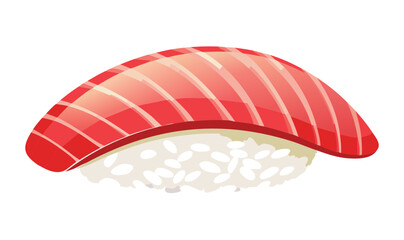 Sushi Tuna - Vector Illustration