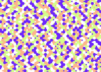 背景 タイル ドットのような八角形模様