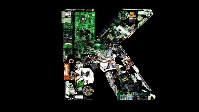 animated electronic letters alphabet 