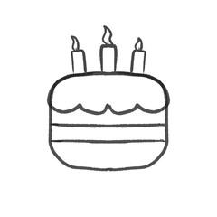 birthday cake with candles