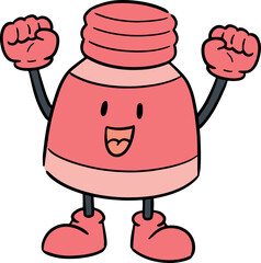 Illustration of medicine bottle
