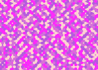 背景 タイル ドットのような八角形模様