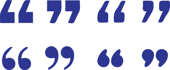 Quotation Mark Illustrations Decorative Quote Signs