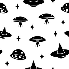 space icons vector silhouette illustration isolated on white background