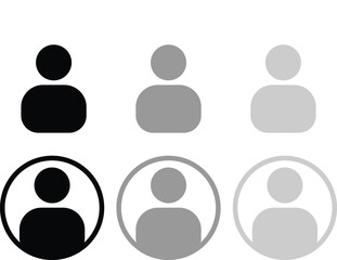 Minimalist Avatar Placeholders – Anonymous Grey Icons for Profile Design